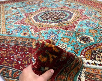 7x10 Feet Huge Very High Quality Mamluk Rug | Afghan Designed Tribal Carpet for the Living Room