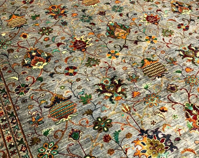 10x13 Huge Very High Quality Mamluk Rug | Afghan Designed Tribal Carpet for the Living Room