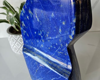 Free Form A+++ Lapis Lazuli, Metaphysical stone, Earth Stone, success, small crystals, Lapis Lazuli pendant, Lapis Palm Stone, Femininity