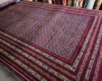 10X7 Bokhara Rug, Artisan rug, Quilted, Time-honored weavings, Kawaii rug, Hooked rugs large, Textile traditions, Felted wool rugs, Abstract