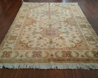 High quality Double Knotted Chobe rug Soft with Vibrant Colors, Hand-Knotted antique Persian design rug, Area Rug, Ziegler Turkish rug