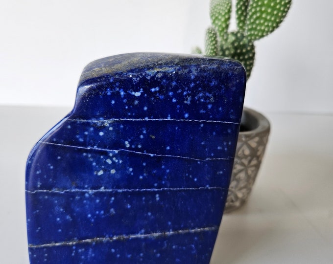 Free Form A+++ Lapis Lazuli , Lapis Freeform, Lapis Lazuli Tumble, polished slab, leadership, Decor, Stability, Desk Accessories, willpower