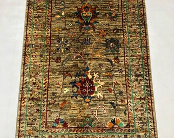 4'1x2'8 Mamluk Afghan Rug Handmade Rug | Handwoven rugs, Home depot carpet, Been ourain rug, Crafted heritage textiles, Sustainable decor