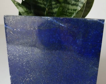 10 x 10 cm Polished Stone Sided Tile | A+++ Lapis Lazuli, Crystal decor, Grade A++ Protection, Tumbled, peace, success, Crystal Gifts