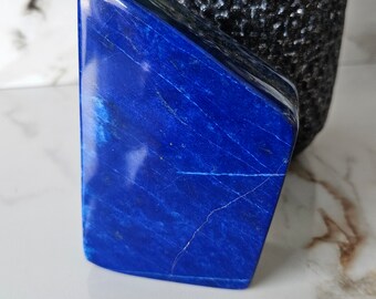 A++ Lapis Lazuli Free Form, Raw Natural Blue Stone, Gift for Mom for Spiritual Healing, Self Expression, Tumbled, Cabochon, crystal gift