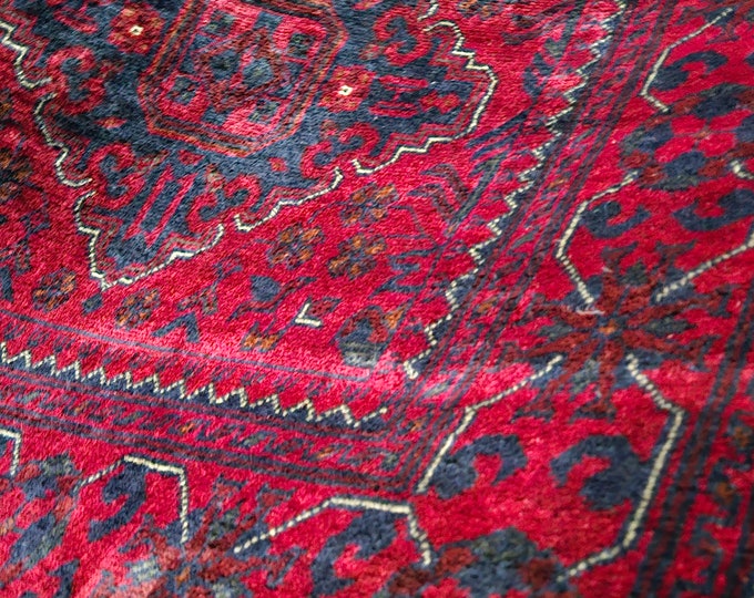 Afghan handmade runner rug, excellent quality of natural wool. Persian designed, long lasting, durable and hand-knotted