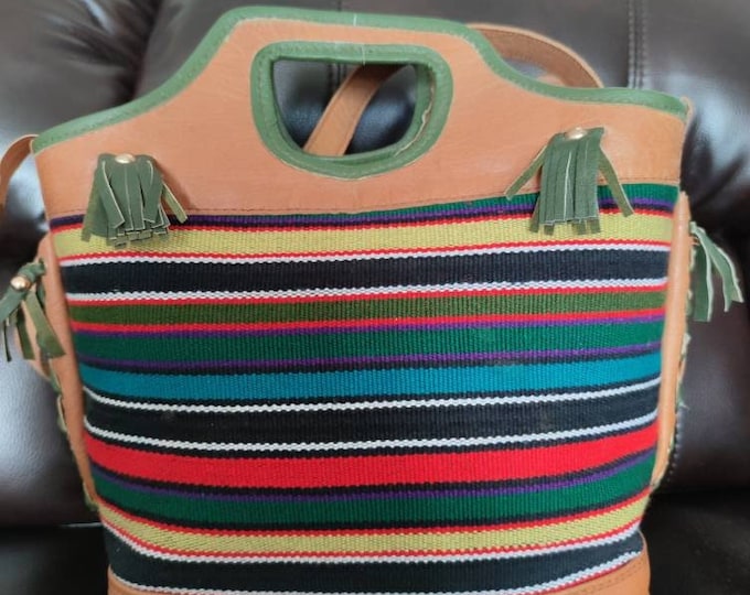 Handmade Kilim and Leather Bucket Handbag – minimalchaos