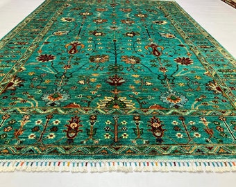 6x9 Rug Afghan Khalmohammadi, Door Mat Rug, Handmade Carpet, Bohemian Rug, Decorative Home Rug, Hand knotted Rug, Area Rug, Kitchen Rug