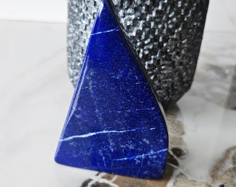 Free Form A++ Lapis Lazuli, soothe migraines, Protection, birthday gift, Crystal decor, Nurturing, Worry Stone, Inner Truth, Grounding