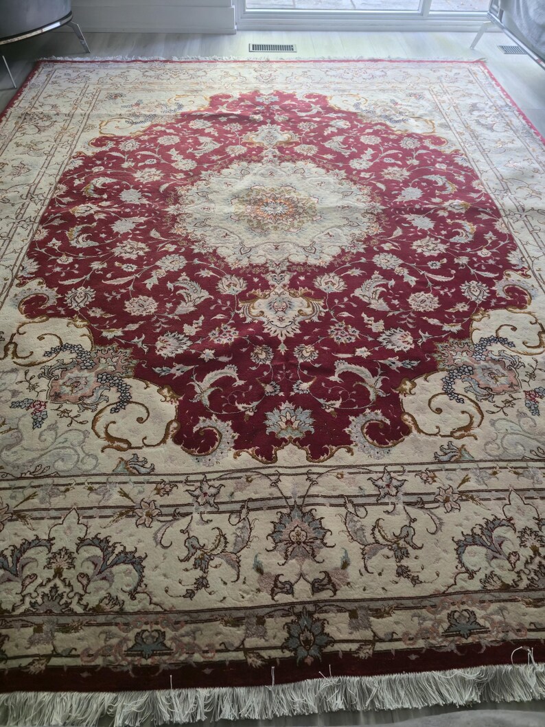 Red Nain Rugs Persian Rug Red Nain Design, Medallion Nain, Rugs Persian, 8X10 Persian ...