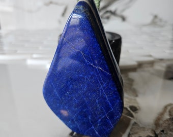 A++ Lapis Lazuli Free Form, Raw Natural Blue Stone, Medallion, slate, home decor, Lapis lazuli, eliminates nervousness, blue stone