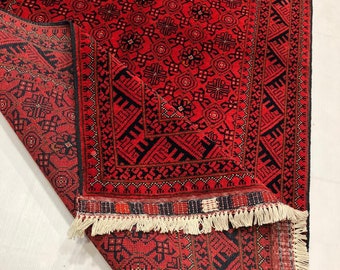 3x10 afghan handmade runner rug, persian designed, turkish like hand knotted rug. top quality wool with natural dyes, very durable and soft