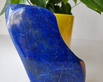 Free Form A+++ Lapis Lazuli , Lapis Freeform, Lapis Lazuli Tumble, Polished Tumble, Crystal decor, blue stone, Pyrite slab, natural lapis