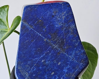 Free Form A+++ Lapis Lazuli , Lapis Freeform, Lapis Lazuli Tumble, polished slab, leadership, Decor, Stability, Desk Accessories, willpower