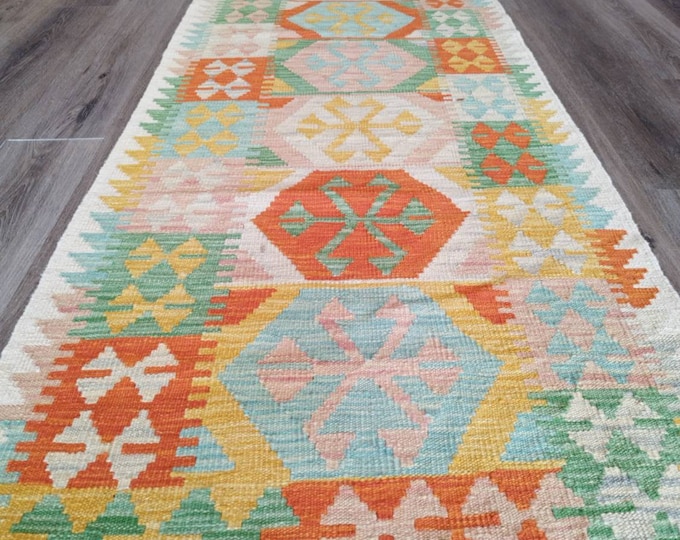 2'9x9'7 afghan wool kilim, berber carpet, turkish rug, turkish rug, deco-handmade, morocco rug, persian rug, modern furniture