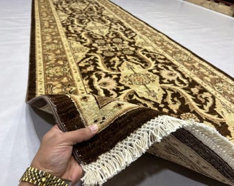 Runner ziehler handmade afghan rug, runner rug, afghan rug, high quality turkmen rug, chobi rug, oriental rug, turkish rug, blue runner rug