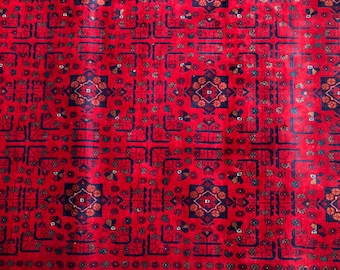 Handmade 10 x 13 Ft Afghan Beljik Merino Rug, Persian Designed For Living Room | Wool Area Oriental Carpet, Maroon Colored