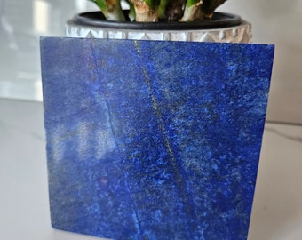 10x10 Lapis Lazuli Stone Tile | Stability, Anxiety, birthday gift, handmade tiles, natural lapis, Raw stone, Blue Aventurine, mosaic stone
