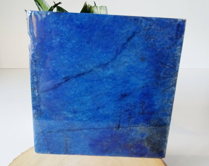 10x10cm Polished Stone Sided Tile | A+++ Lapis Lazuli, success, Amethyst, Lapis Lazuli pendant, lapis lazuli necklace, Tumbled, Nurturing