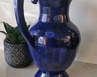 Lapis lazuli, Lapis Lazuli Water Pot made with high-quality Badakhan Lapis Lazuli in Afghanistan, Gifts, Gift for her, Gift for him