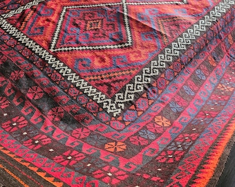 Vintage Afghan woolen kilim rug, bathroom rug, dusty rose, hall runners, tiny home, home depot area rugs, braided rugs, exclusive rug