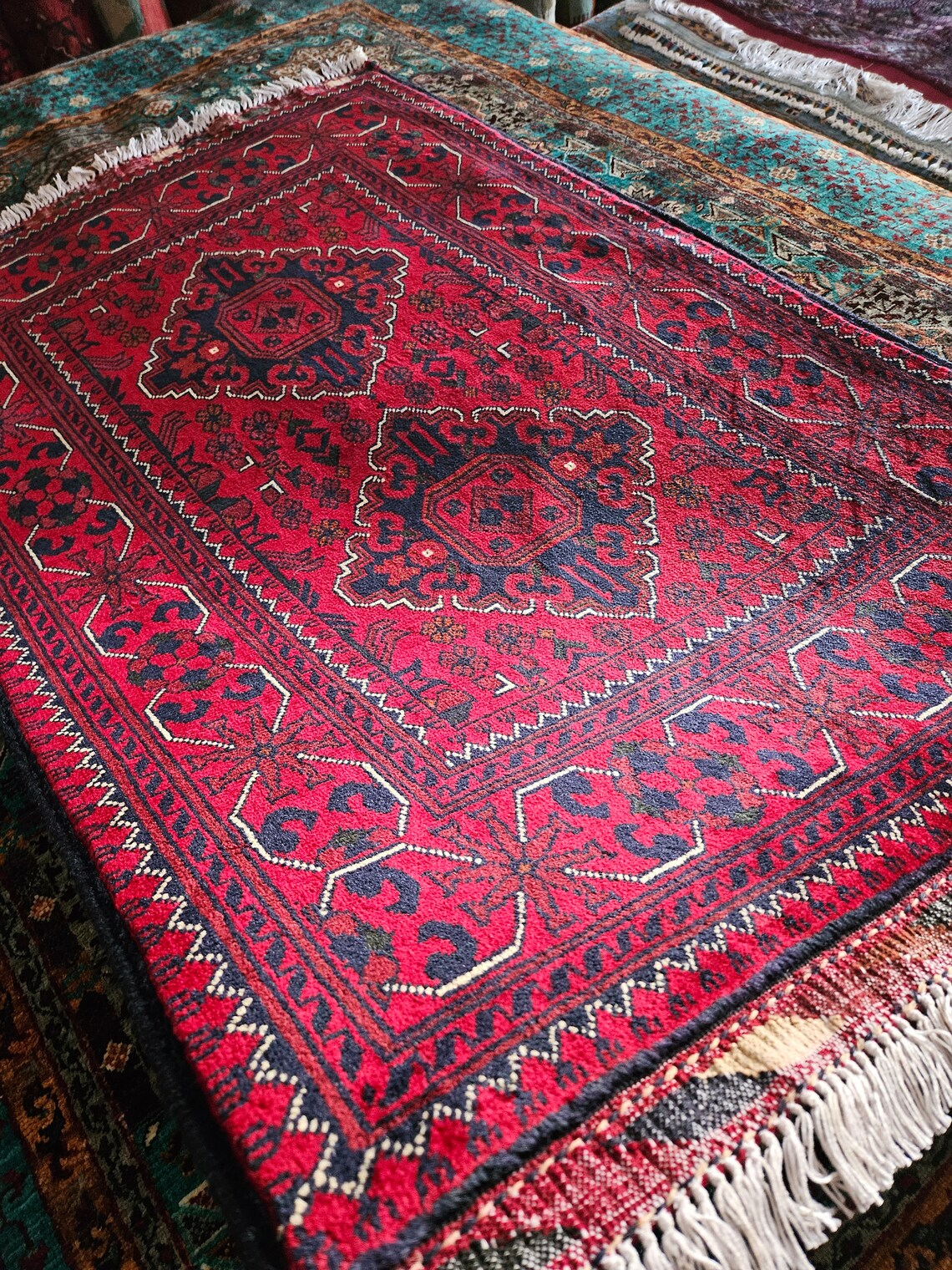 Small Afghan Rug, Office Rug, Kitchen Rug, Nomadic Rug, Jute Rug, Colorful Rug, Floor Rugs, Area