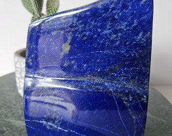 Free Form A+++ Lapis Lazuli , Lapis Freeform, Lapis Lazuli Tumble, polished slab, leadership, Decor, Stability, Desk Accessories, willpower