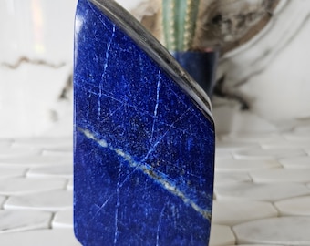 Tumbled Stone A++ Lapis Lazuli Free Form, Raw Natural Blue Stone, Worry Stone, Tumbled Crystals, Self Expression, Desk Accessories