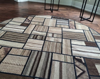 58 antique distressed persian rug, morocco rug, bedroom rug, aztec rug, sheepskin rug, indoor rug, deco -handmade, small rug, circle rug