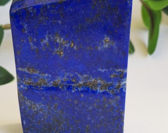 High Quality Rough Lapis Lazuli Slab 652g, Badakhshan Afghanistan Blue Gemstone for Carving, Display, Lapidary, Healing, and Collectors