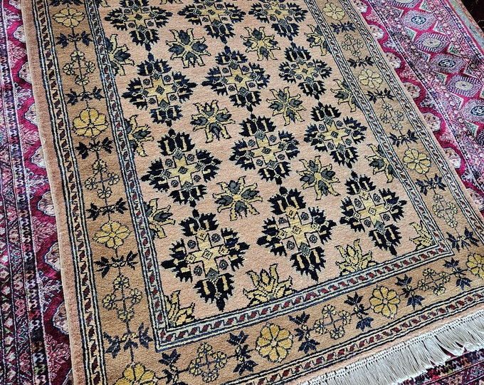 3X5 Handmade Afghan Rug, Vintage rug