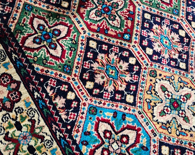 Small Afghan Rug, 3x5 rug, work from home, turkey rug, traditional rug, washable rug, boho rug, decorative rug, kitchen rug, office rug