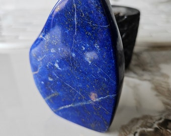 A++ Lapis Lazuli Free Form, Raw Natural Blue Stone, Crystal Towers, Earth Stone, manifestation, pebbles, willpower, Desk Accessories, marble