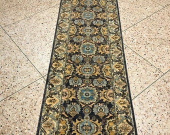 Runner ziehler handmade afghan rug, runner rug, afghan rug, high quality turkmen rug, chobi rug, oriental rug, turkish rug, blue runner rug