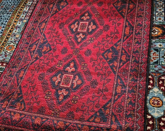 Excellent 3x7 Afghan Handmade Rug, farmhouse decor, manta patron, tiger rugs mandir for home, small rug, natura gerta, white rug, boho rug