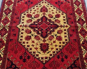 Small Afghan Rug, 3x5 rug, sisal rugs, Valentine's gift, farmhouse decor, kaws rug, rug runner, modern rug, peacock rug, eco-friendly