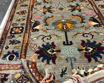 Runner ziehler handmade afghan rug, runner rug, afghan rug, high quality turkmen rug, chobi rug, oriental rug, turkish rug, blue runner rug