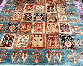 5 x 7 ft Handmade Afghan Rug Colorful Persian Style