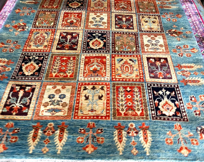 5 x 7 ft Handmade Afghan Rug Colorful Persian Style