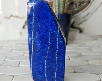 Natural Tumbled Stone A++ Lapis Lazuli Free Form, Raw Natural Blue Stone, Protection, Calmness, mosaic stone, intuition, soothe migraines