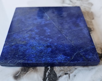 10x10 Lapis Lazuli Stone Tile | Crystal Gifts, Self Expression, Protection, intuition, flagstone, amplification, blue stone, Cabochon