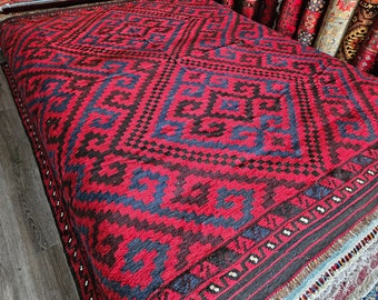 8x9 Afghan Kilim Rug, turkish kilim rug, small rug, wool rug, kilim rug, amazon rugs, large floor rugs, pillow, Ethnic Rug, turkey rug