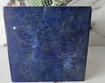 Polished Stone Sided Tile | A+++ Lapis Lazuli, jewlery, birthday gift, intuition, Crystal Gifts, Lapis Worry Stones, leadership, decoration