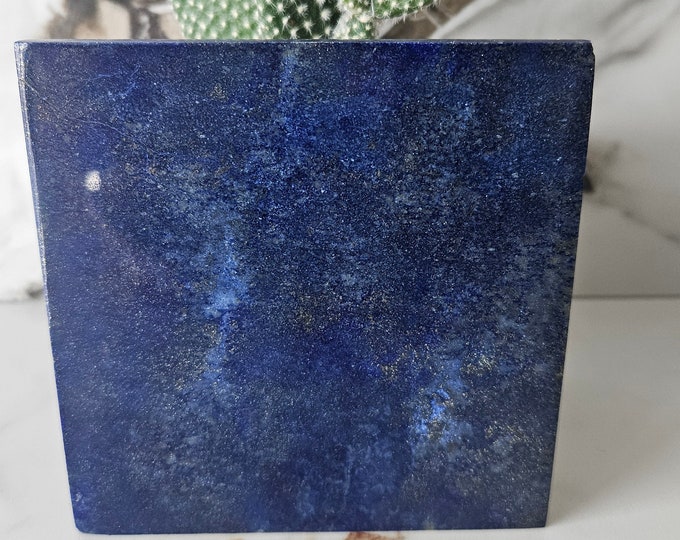 Polished Stone Sided Tile | A+++ Lapis Lazuli, jewlery, birthday gift, intuition, Crystal Gifts, Lapis Worry Stones, leadership, decoration