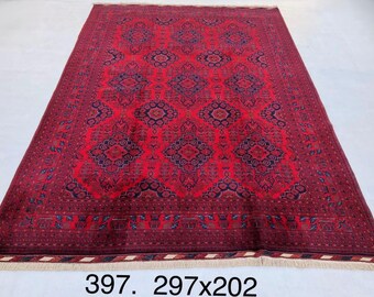 A Piece of Art Extremely Soft to Touch Tightly Knotted Highest Quality Merino Wool Handmade Afghan Rug