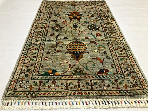 雑誌NUETRAL（現TRANSIT）限定アフガン手織り絨毯 （5x3 フィート最高  