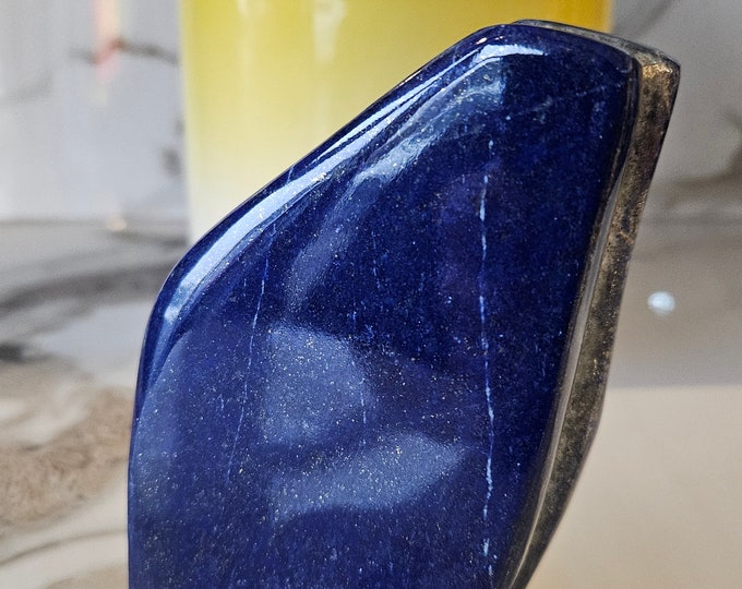 Free Form A++ Lapis Lazuli, Lapis Freeform, Polished Tumble, mosaic stone, Medallion, flagstone, Polished, Desk Accessories, pendant