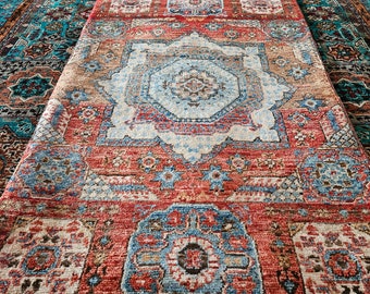 Afghan Rug, 2x7 rug, Persian runner rug, custom personalized, natural, fluffy rug, Turkish towel, cute rug, floor rug, bedroom rug, entrywa