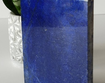10 x 10 cm Polished Stone Sided Tile | A+++ Lapis Lazuli, large bead, Crystal Tower, Desk Accessories, Love, lapis lazuli jewelry, Lapis lazuli