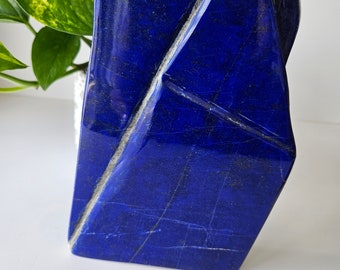 Free Form A+++ Lapis Lazuli , Lapis Freeform, Lapis Lazuli Tumble, Polished Tumble, Crystal decor, blue stone, Pyrite slab, natural lapis